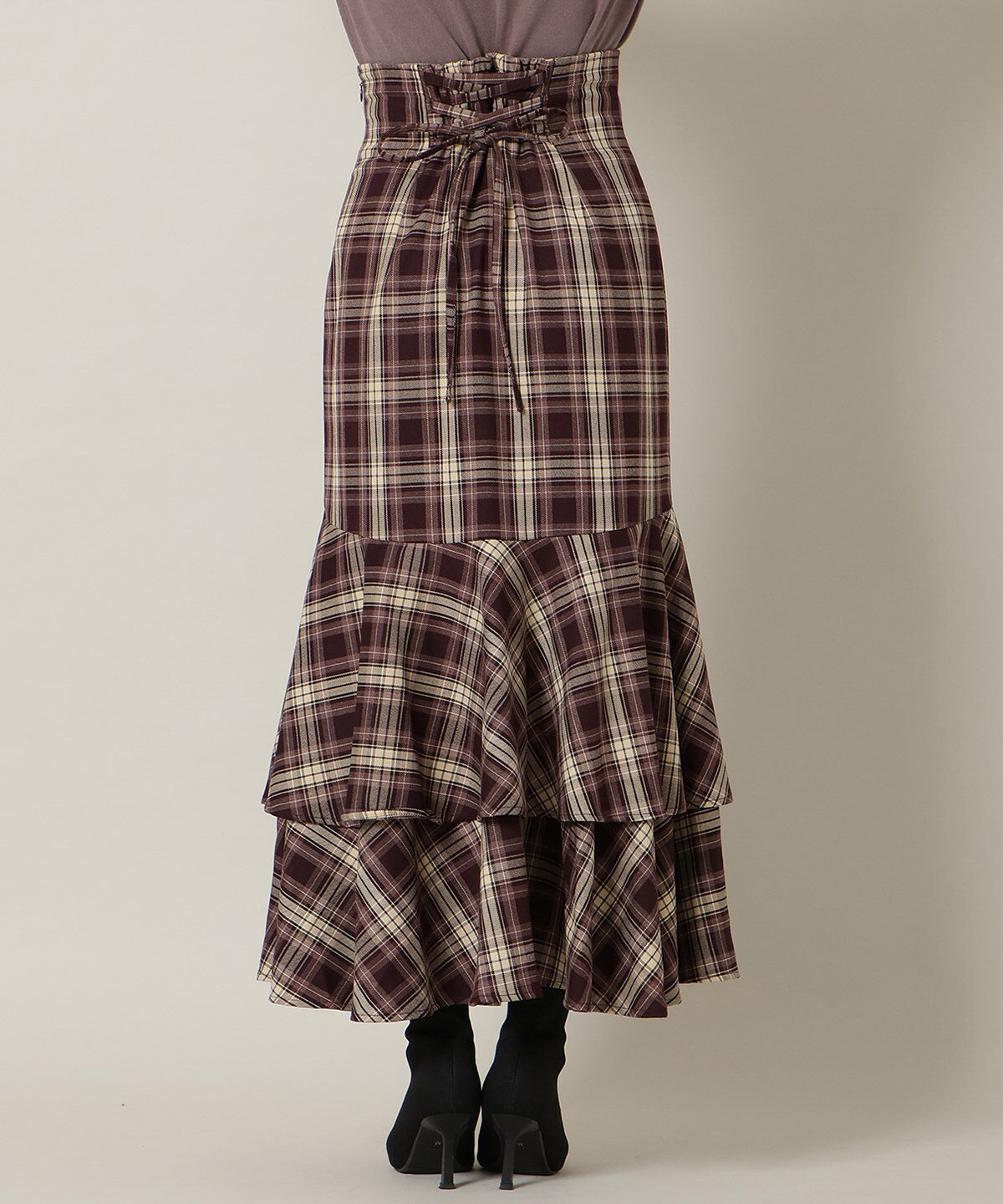 WILLSELECTION「ボリュームヘムティアードスカート」|フレア|