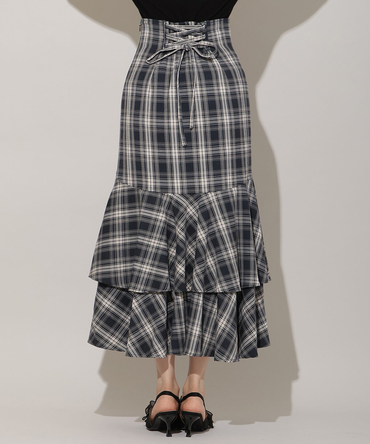 WILLSELECTION「ボリュームヘムティアードスカート」|フレア|