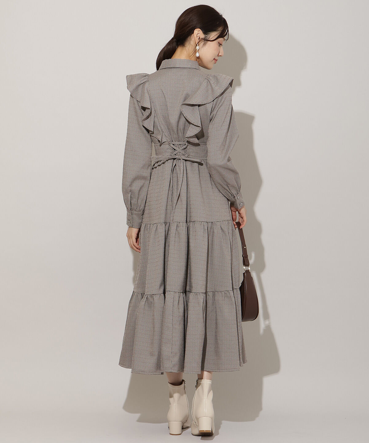 WILLSELECTION「リボンタイティアードシャツワンピース」|ワンピース|