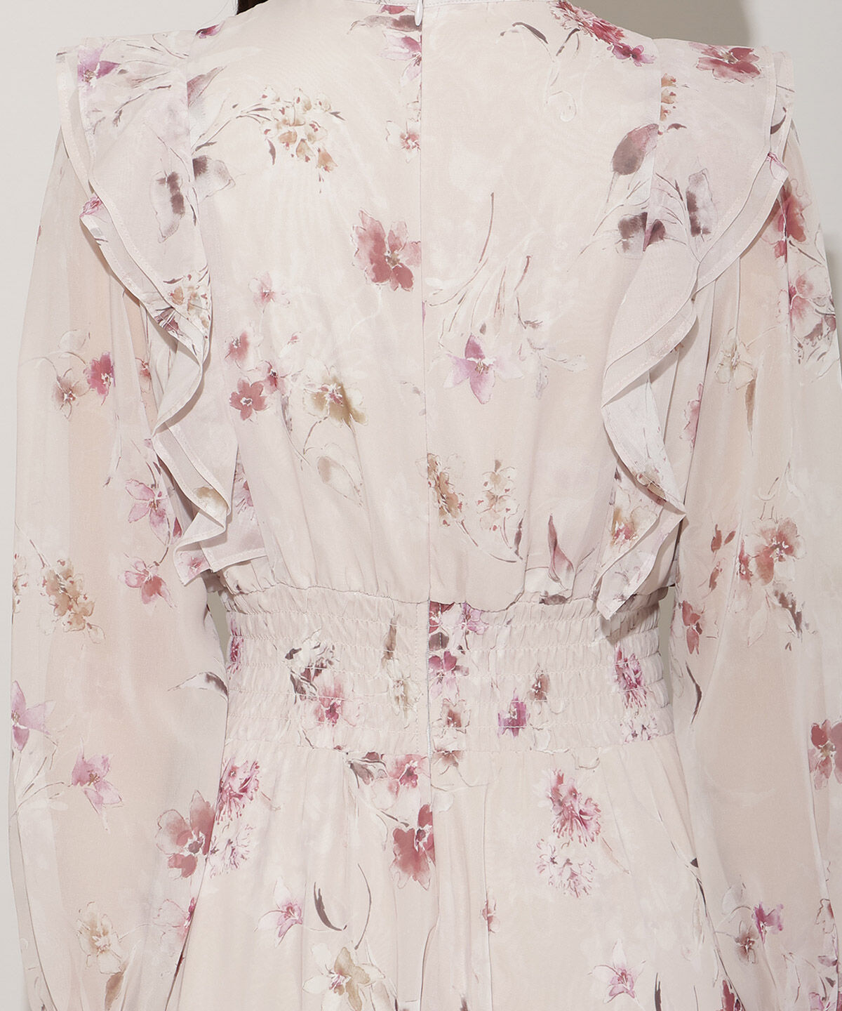 WILLSELECTION「フラワープリントウエストシャーリングワンピース」|ワンピース|