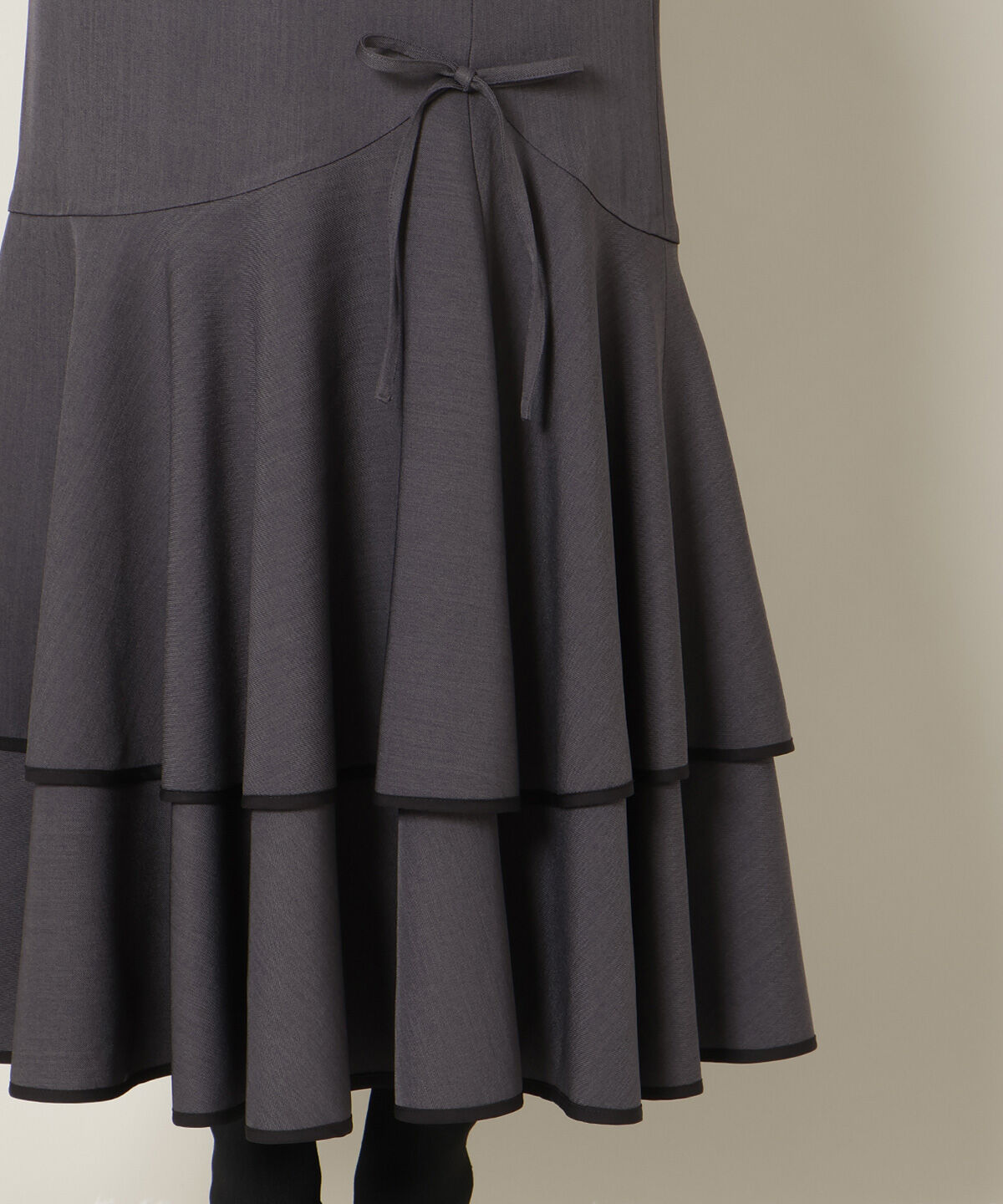 WILLSELECTION「パイピングヘムティアードスカート」|フレア|