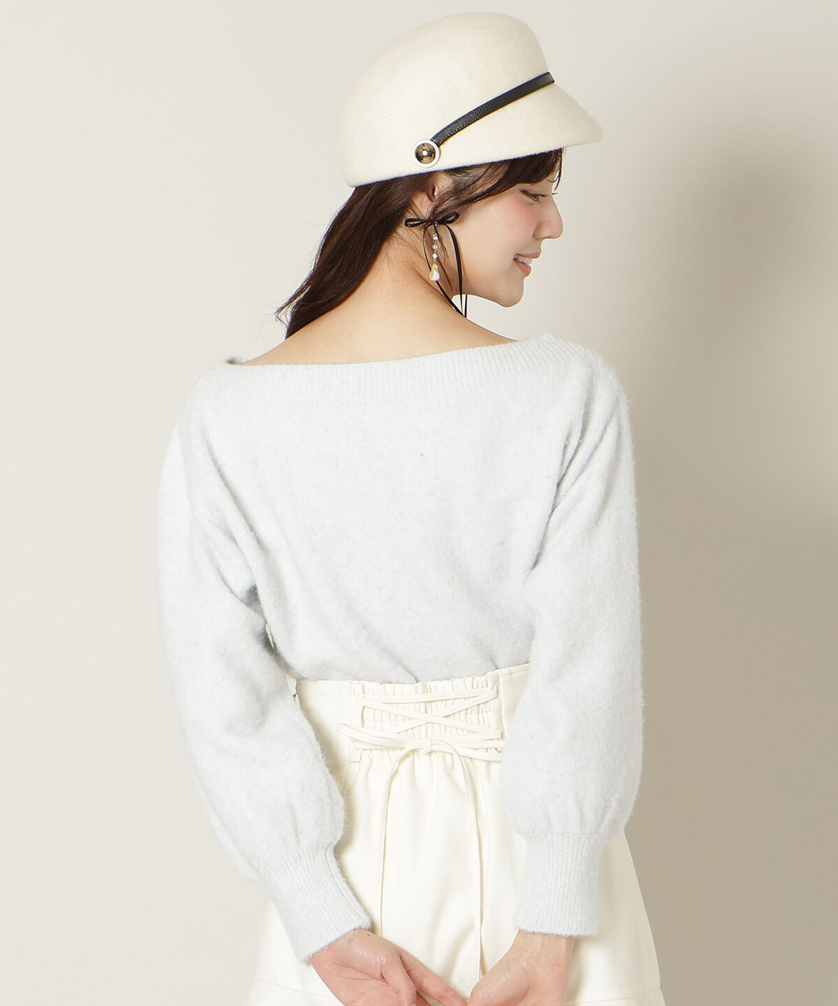 WILLSELECTION「ブローチ付きオフショルニット」|ニット・セーター|
