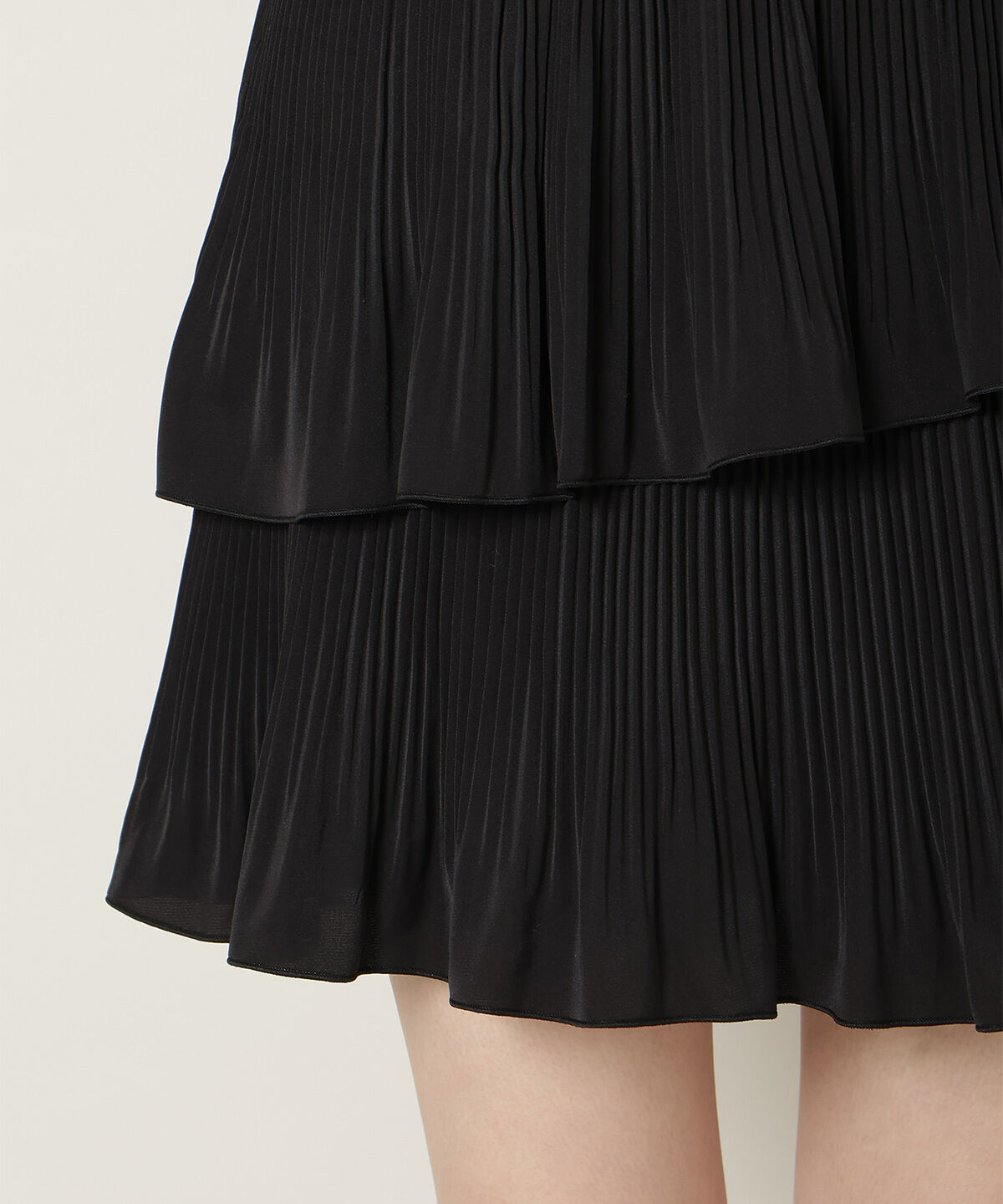 WILLSELECTION「プリーツティアードミニスカート」|フレア|