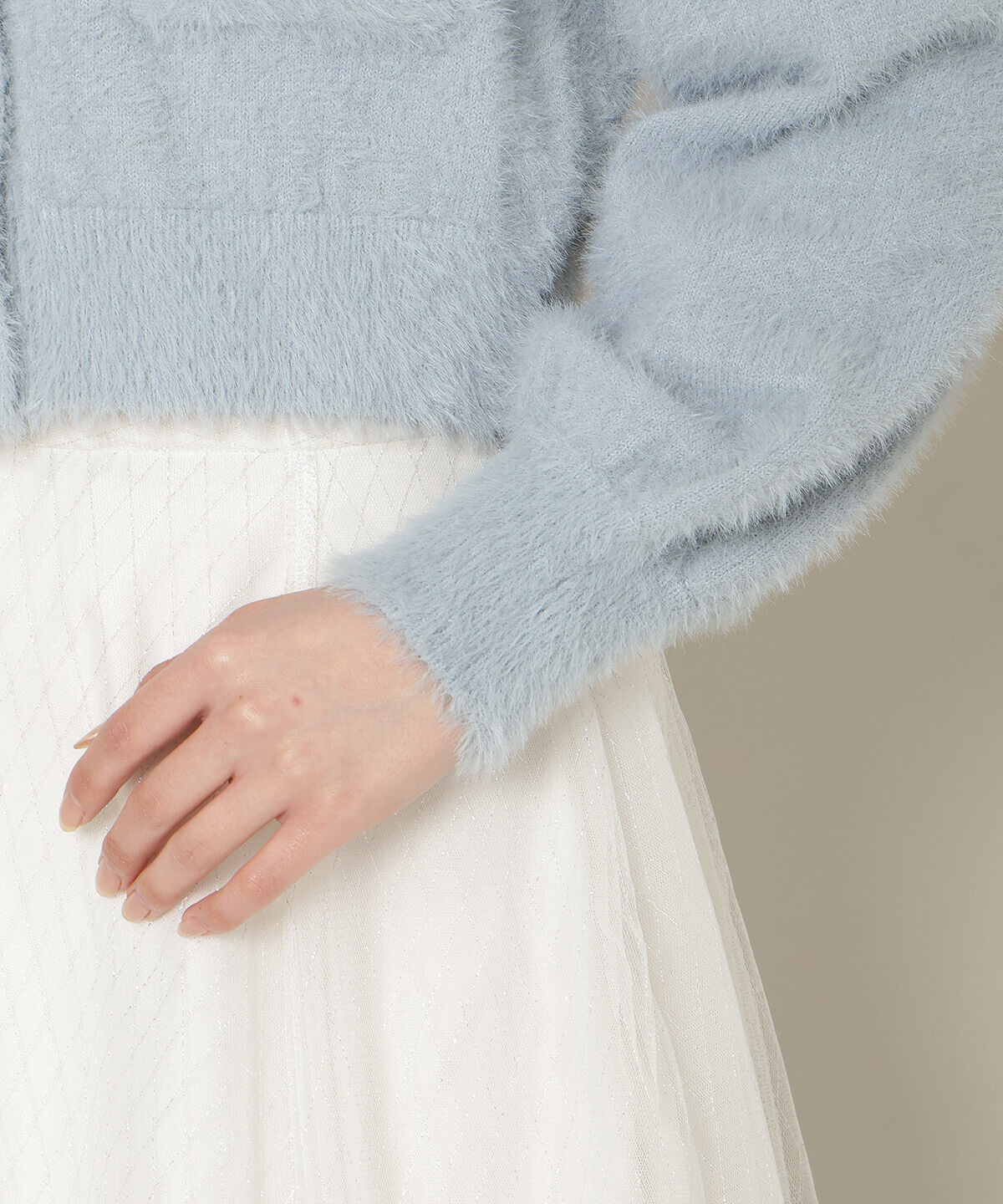 WILLSELECTION「リボンボタンフェザーカーディガン」|カーディガン|