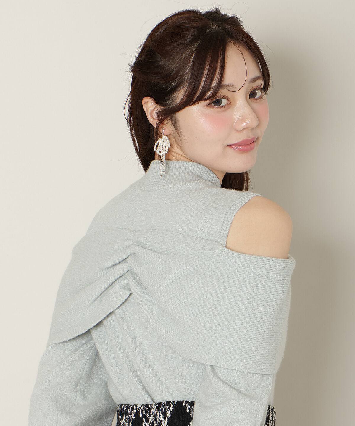 WILLSELECTION「ツイストリボンオフショルニット」|ニット・セーター|