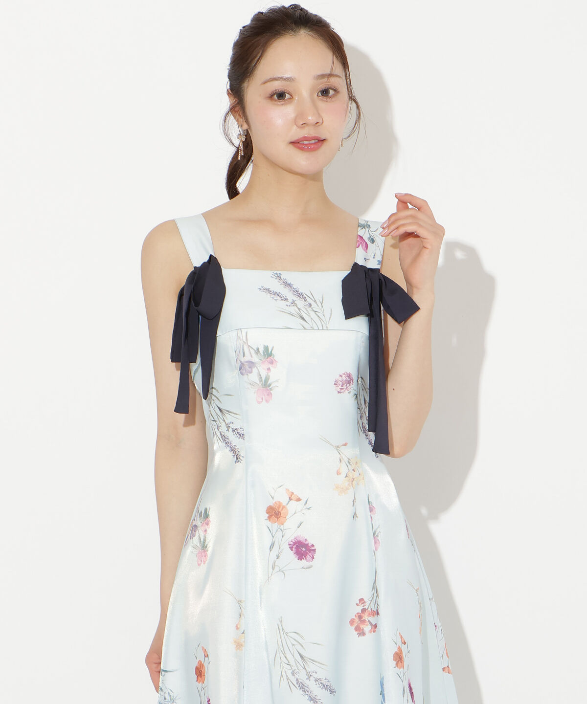 WILLSELECTION「ボタニカルフラワーシアーワンピース」|ワンピース|