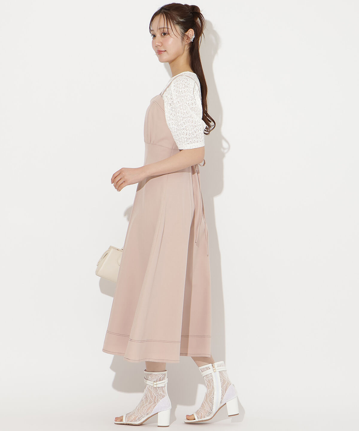 WILLSELECTION「ステッチデザインフレアキャミワンピース」|ワンピース|