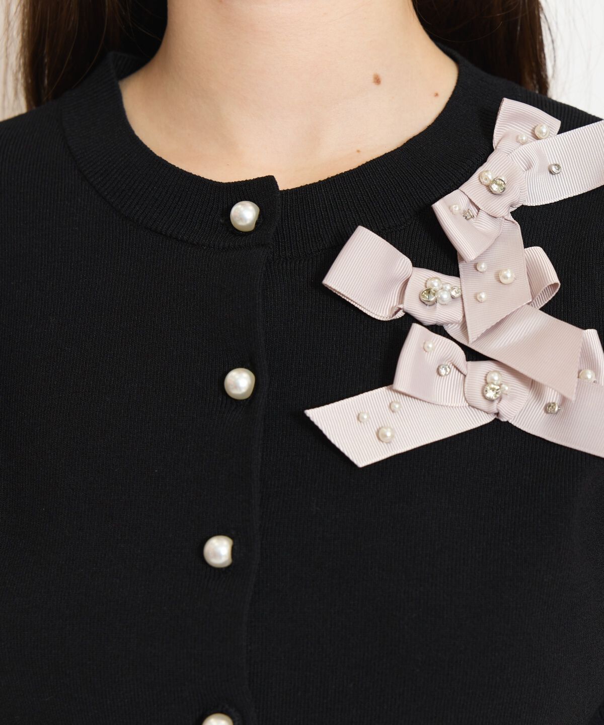 WILLSELECTION「リボンデコレーションカーディガン」|カーディガン|