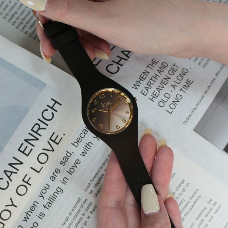 ICE-WATCH「〈ICE-WATCH(ｱｲｽｳｫｯﾁ)〉ICE sunset ﾀﾞｰｸﾁｮｺﾚｰﾄ S37」|腕時計|