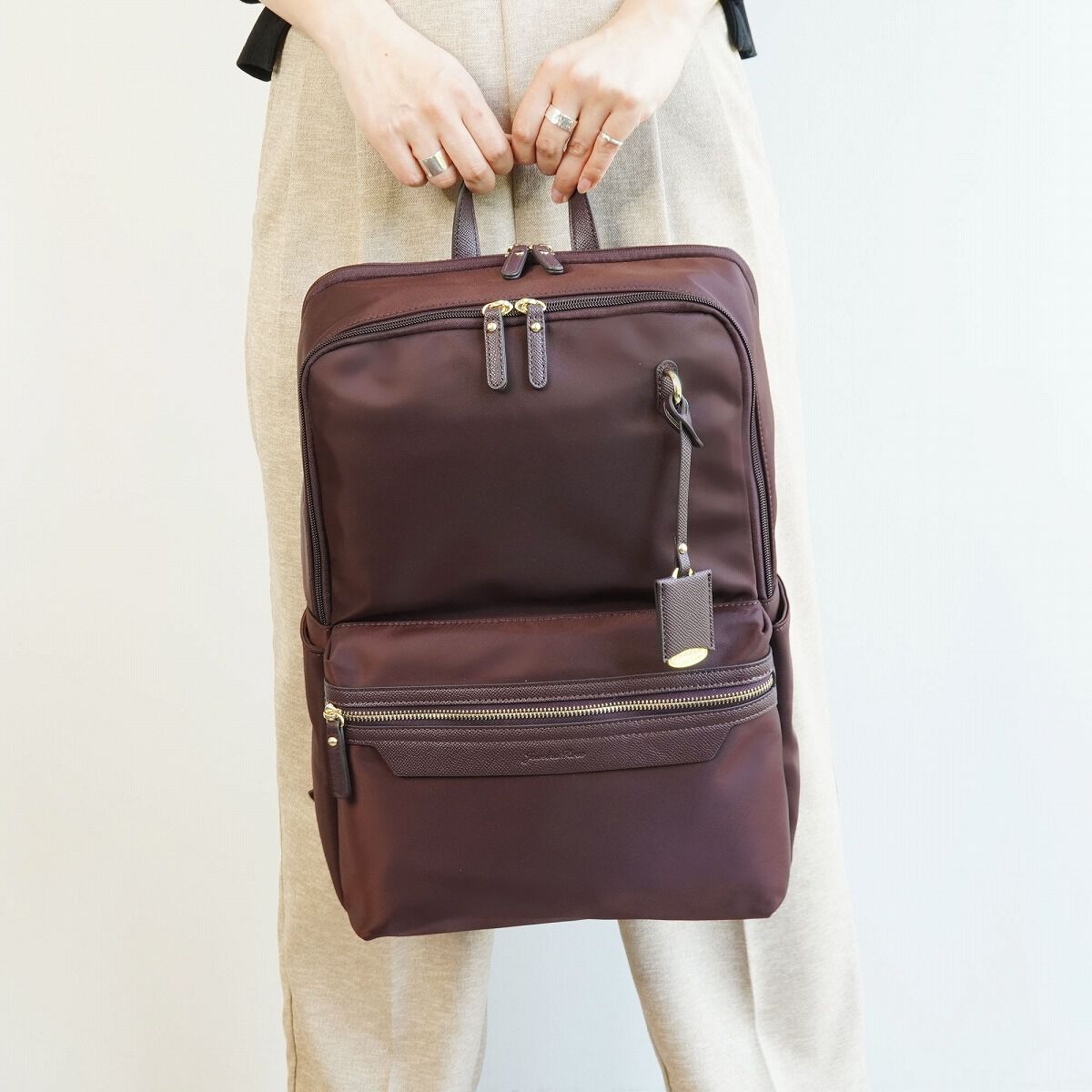 Jewelna Rose「ジュエルナローズ リモハピ リュックサック A4 PC収納 通勤  15.6インチ 10772」|リュック|