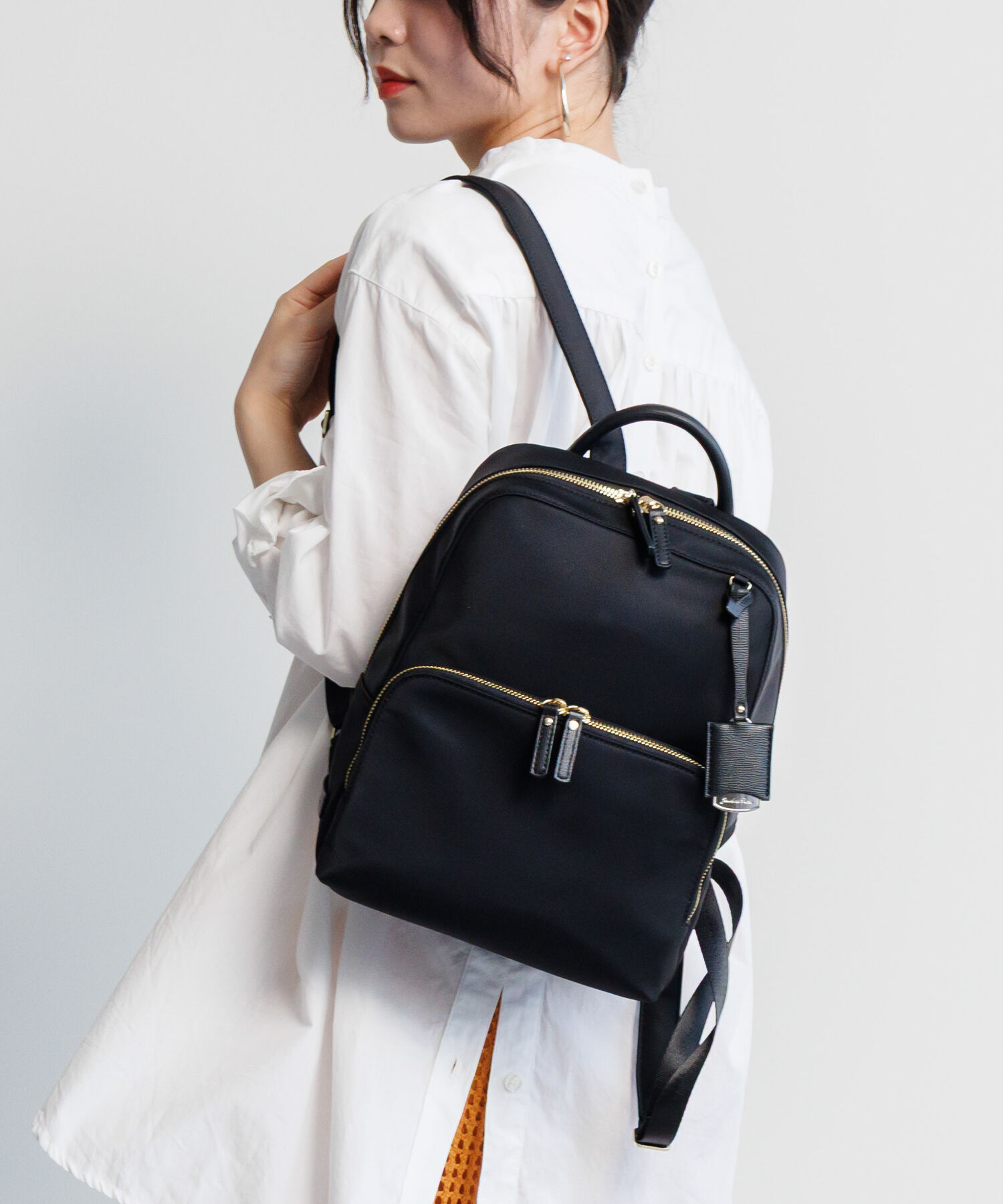 Jewelna Rose「Jewelna Rose フレイヤ・リュック2 エアリィ ミドル 16263」|リュック|ブラック