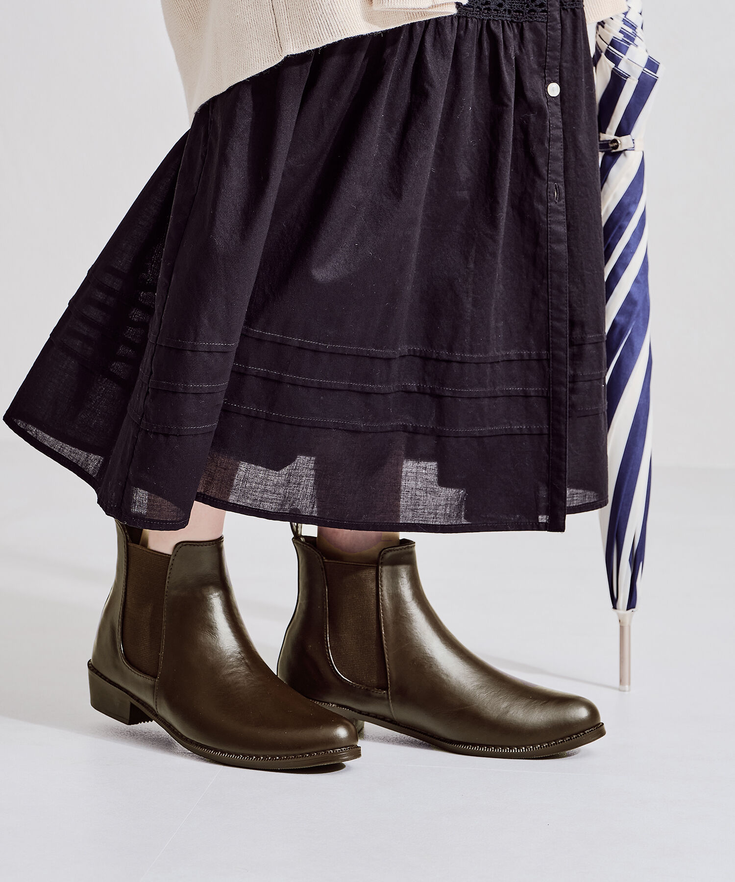 ORiental TRaffic「 ●晴雨兼用●【防水】レイン ショートブーツ /R-0009 厚手クッション入り」|ショートブーツ|