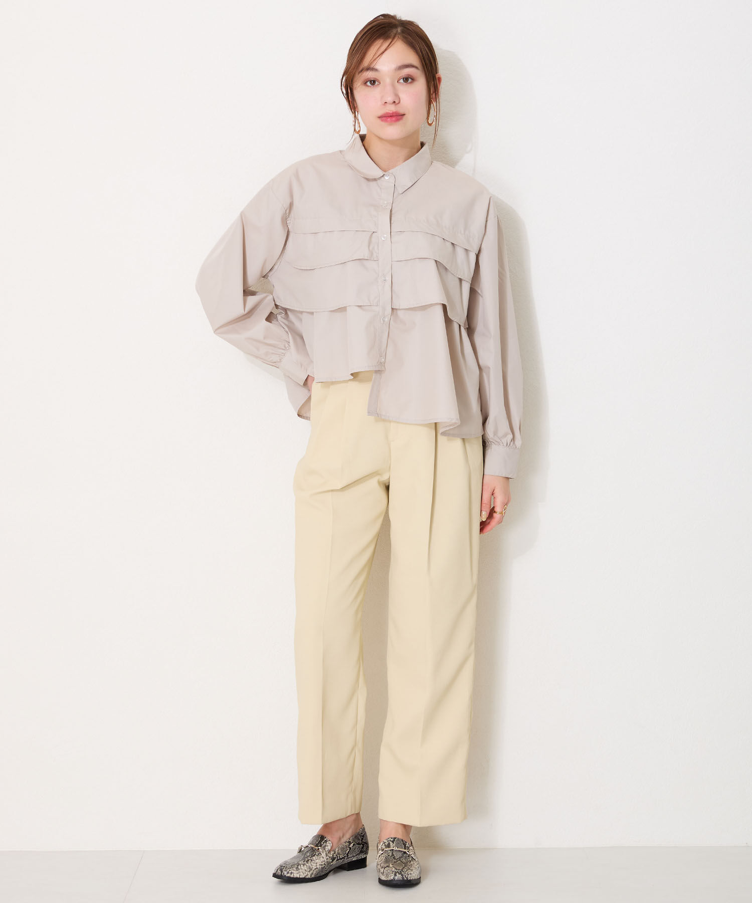 ORiental TRaffic「【防水】ビットモチーフレインローファー/R-1014 レインシューズ レインローファー 人気 トレンド」|パンプス|