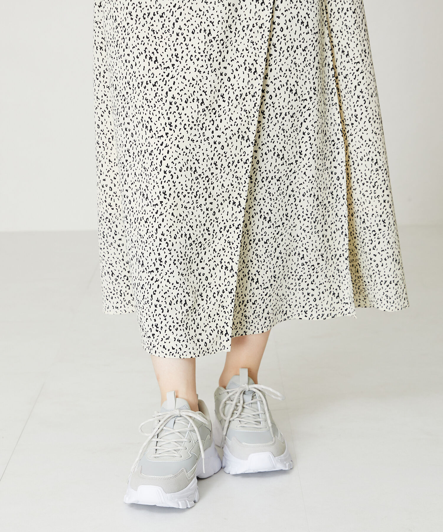 ORiental TRaffic「【アウトレット価格】ストライプシューレース厚底スニーカー/OT3728」|スニーカー|