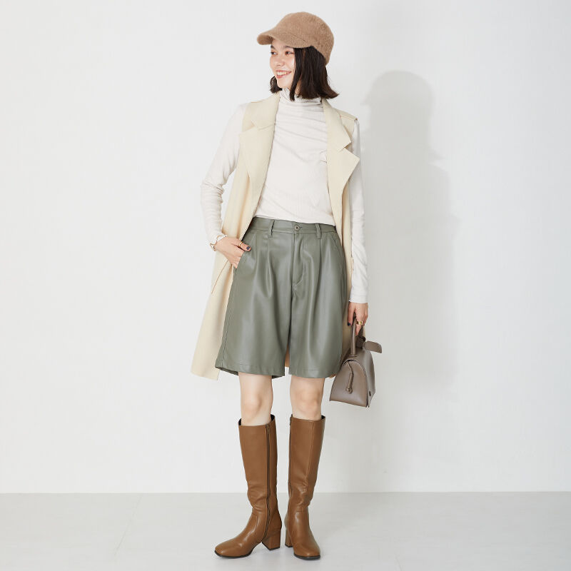 ORiental TRaffic「スクエアトゥヒールロングブーツ/31503」|ロングブーツ|