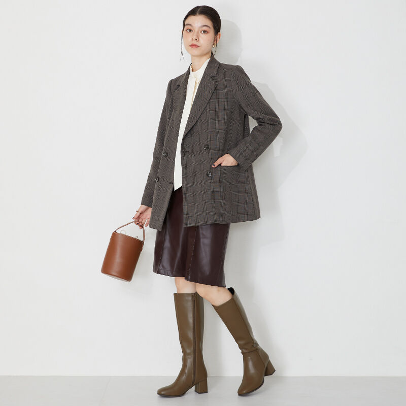 ORiental TRaffic「スクエアトゥヒールロングブーツ/31503」|ロングブーツ|