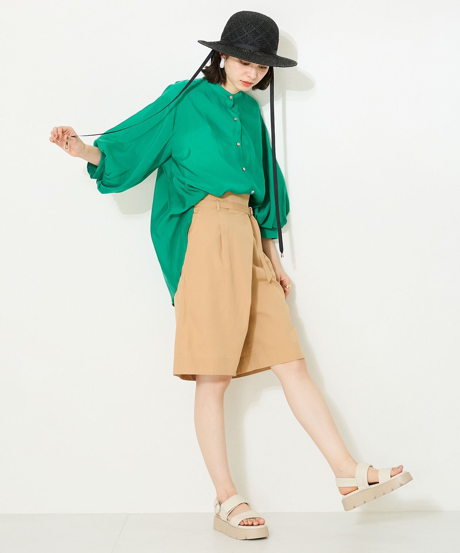 ORiental TRaffic「パデットダブルベルト厚底サンダル/41204」|サンダル|