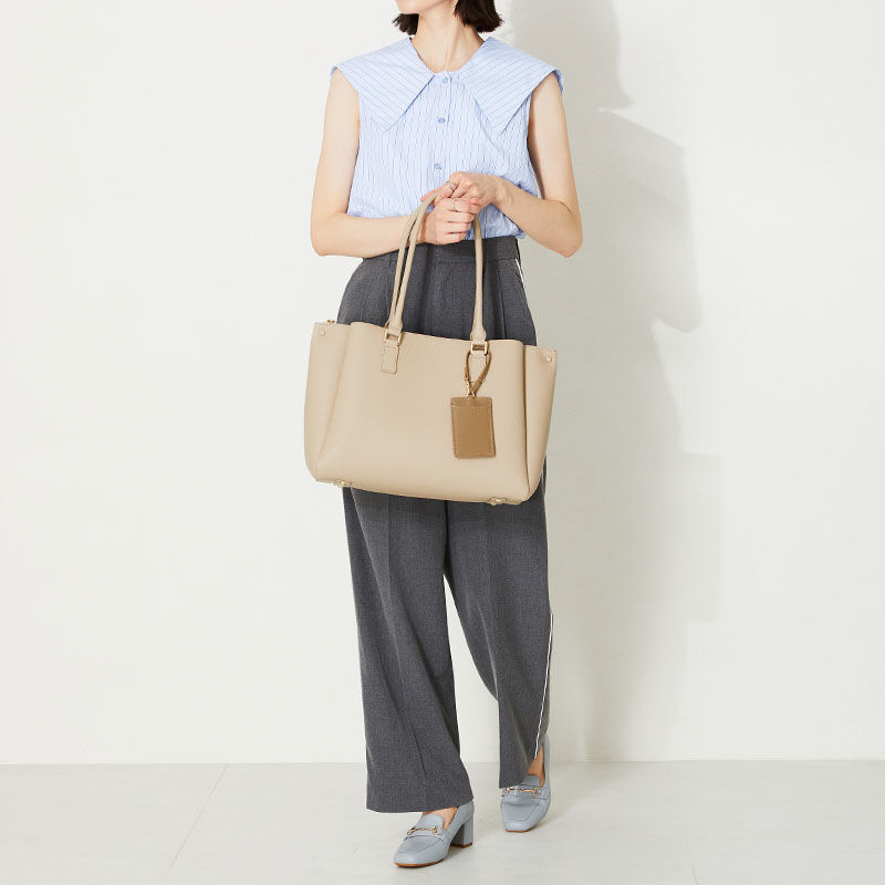 ORiental TRaffic「【BAG】A4 横長 トートバッグ /BA-220 通勤 通学 オフィスカジュアル 人気 トレンド 売れてる」|トートバッグ|