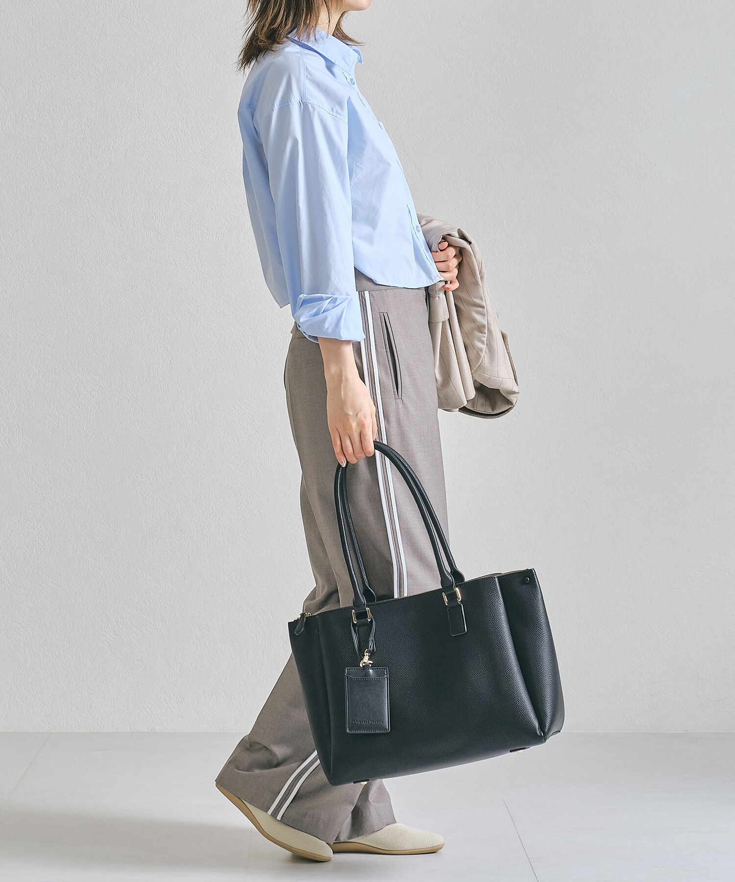 ORiental TRaffic「【BAG】A4 横長 トートバッグ /BA-220 通勤 通学 オフィスカジュアル 人気 トレンド 売れてる」|トートバッグ|