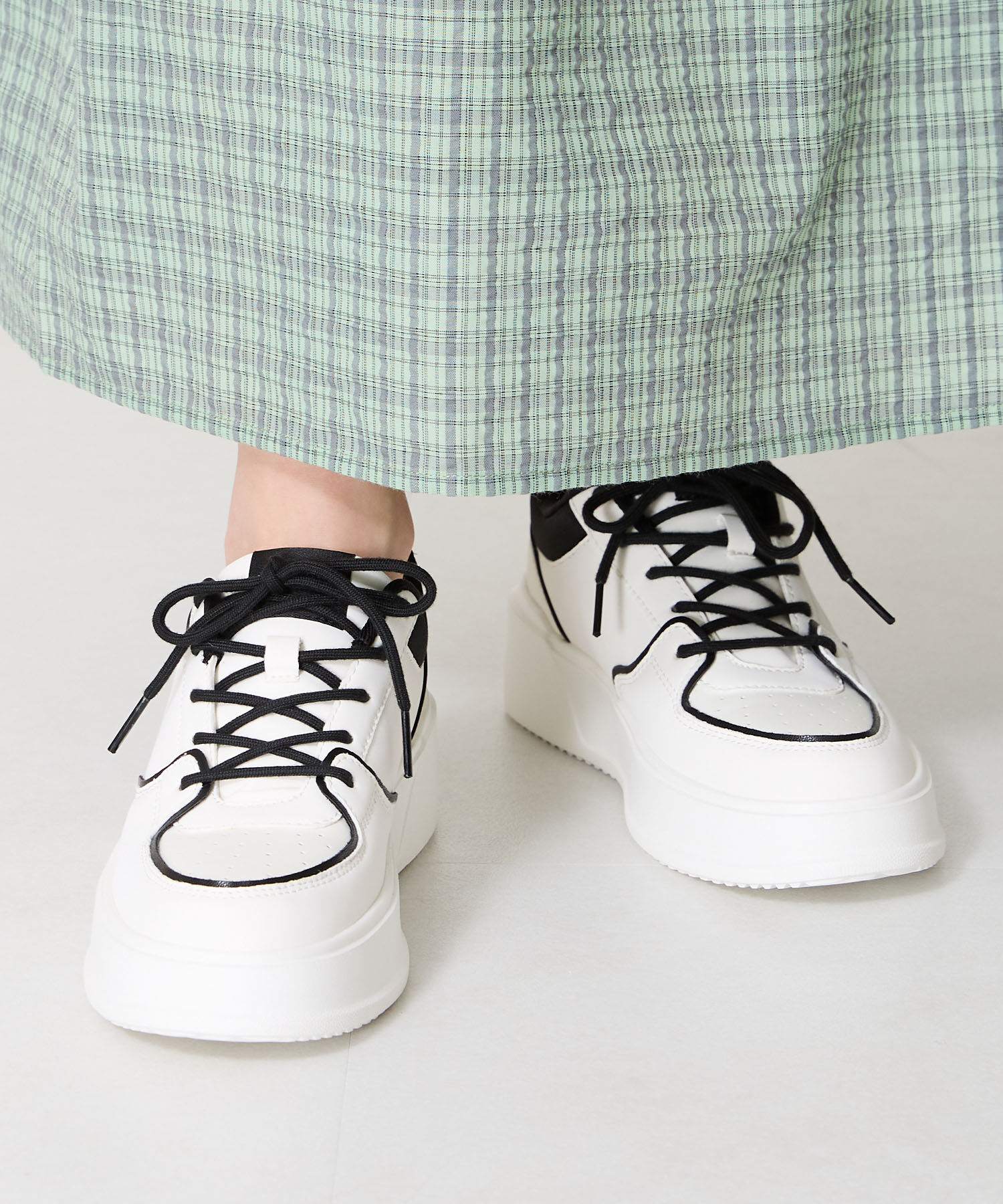 ORiental TRaffic「【新色追加】バイカラー ボリュームソール スニーカー /OT3750 厚底  クッション 軽量」|スニーカー|