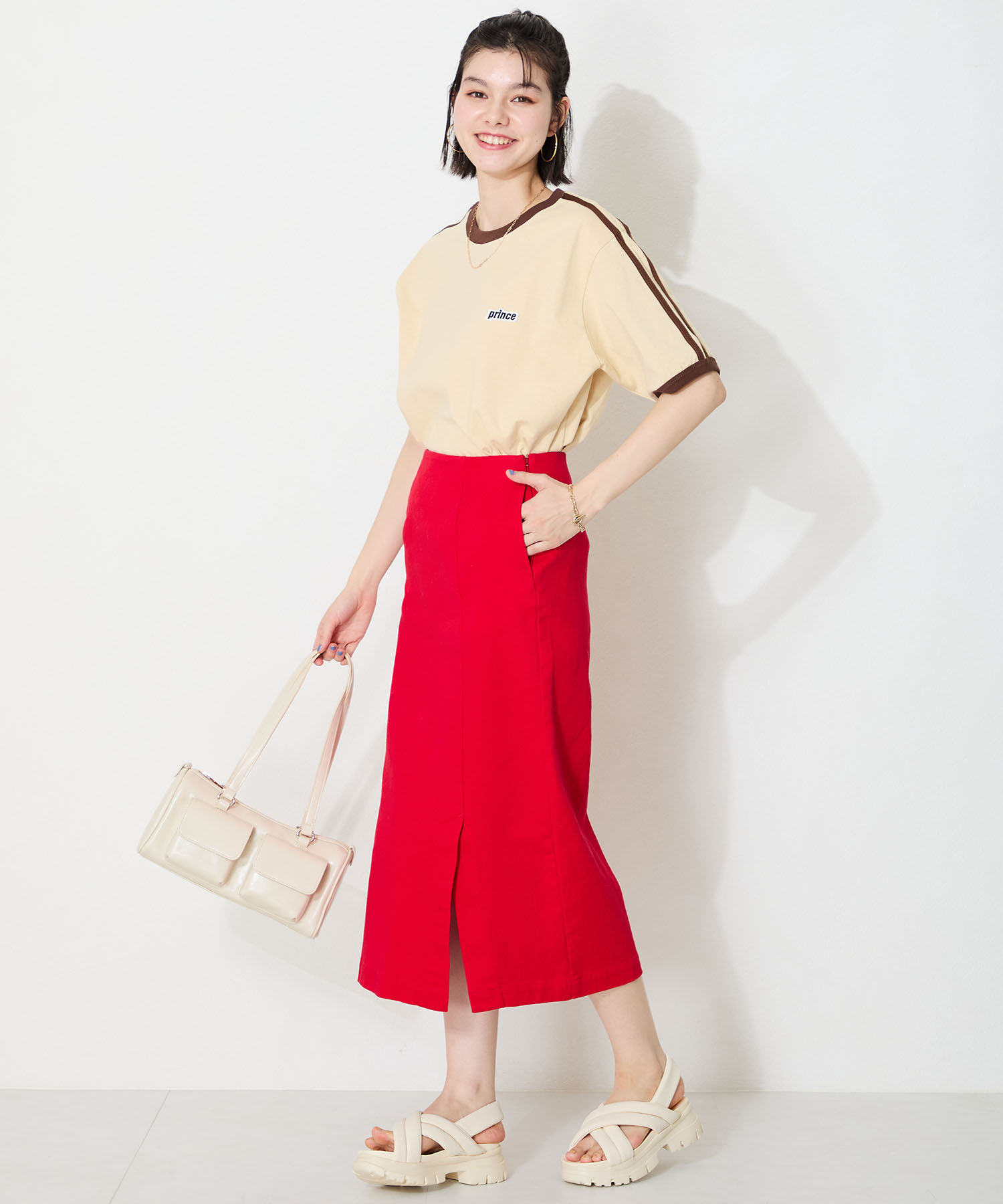 ORiental TRaffic「【トレンド】クロスベルト厚底サンダル/51201 サンダル 厚底 人気 売れてる」|サンダル|