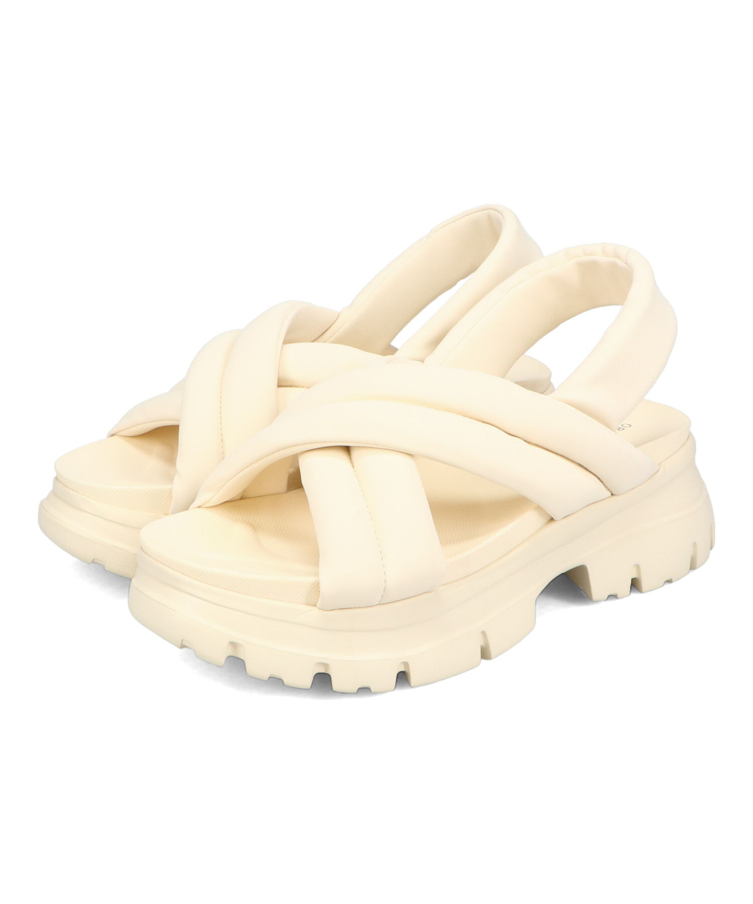 ORiental TRaffic「【トレンド】クロスベルト厚底サンダル/51201 サンダル 厚底 人気 売れてる」|サンダル|