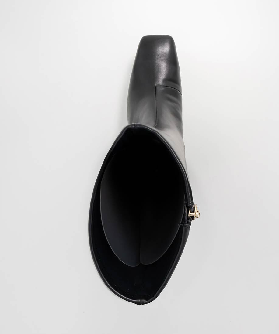  「晴雨兼用ソフトストレッチ WARM スクエアトゥロングブーツ」|ロングブーツ|