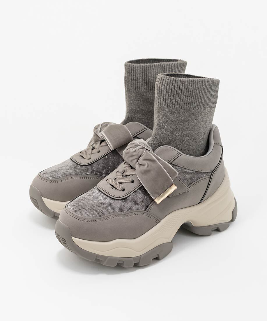  「2WAY ソックスドッキングリボンスニーカー」|スニーカー|