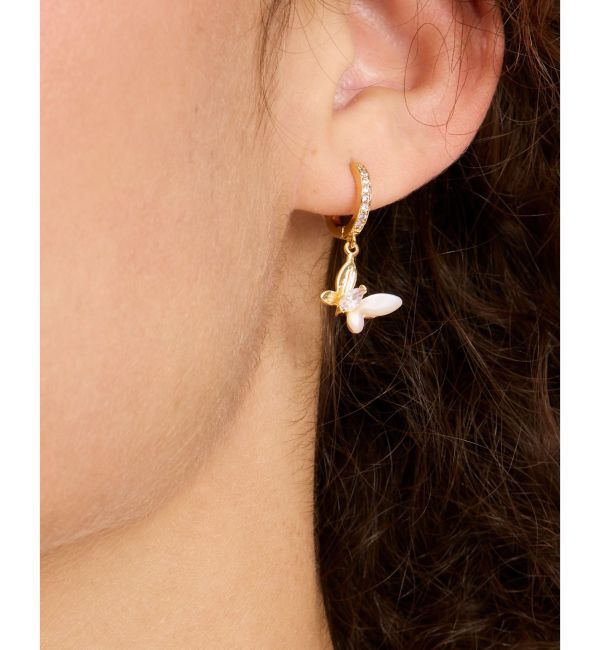 kate spade new york「ソーシャル バタフライ ハギー」|ピアス|