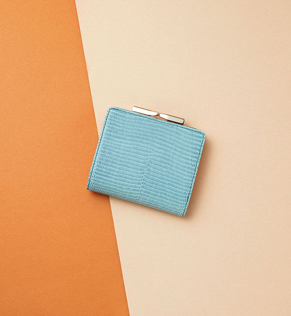 TOPKAPI 「イタリアンレザー・リザード型押し・がま口２つ折り財布 LUCIA[ルチア]」|財布|