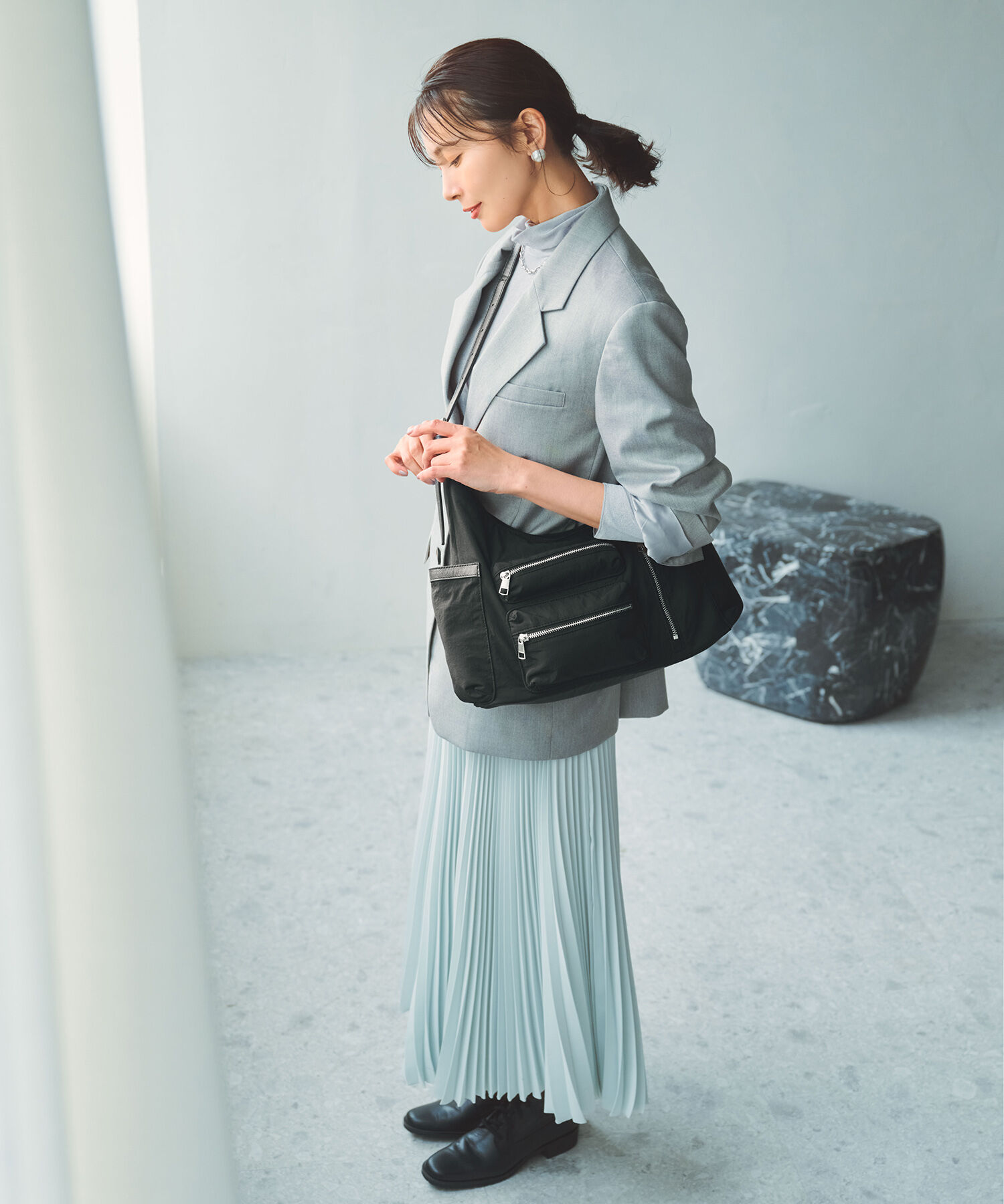 TOPKAPI TREASURE「【TREASURE TOPKAPI】ナイロン アウトポケット 2way ショルダーバッグ / 軽量」|ショルダー・メッセンジャー|