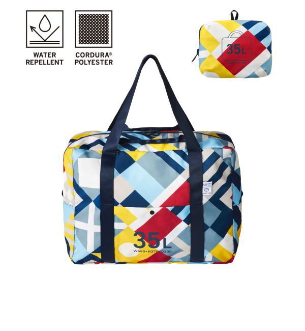 MILESTO「MILESTO&times;PAPIERTIGRE ポケッタブルボストン 35L」|ボストンバッグ|ネイビー