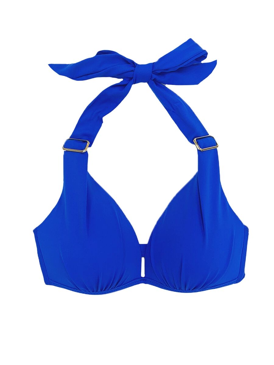 PEAK&PINE「無地サッシュホルターネックハイウエストビキニ【A～Dカップ対応】」|ビキニ|