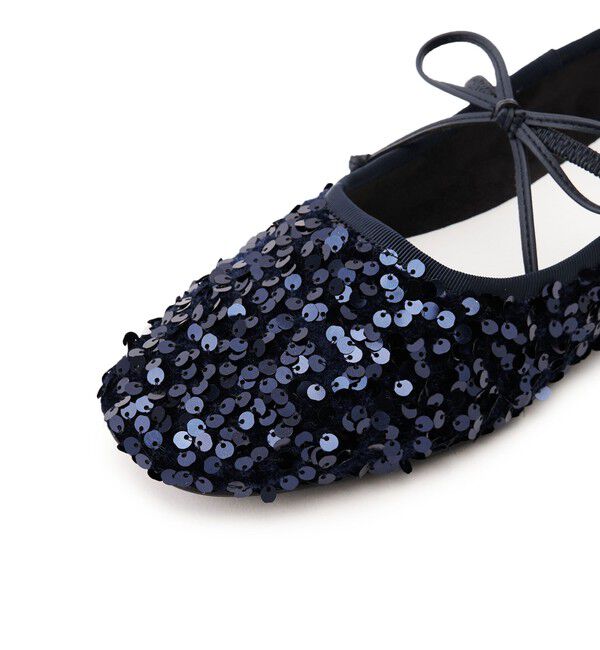 SY UNITED ARROWS「＜SY＞スパンコールバレエ フラット10●&uarr;」|バレエシューズ|