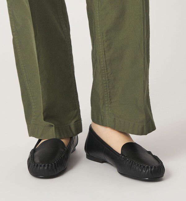 ODETTE E ODILE「プレーンハンドソーンモカ フラット15&uarr;」|モカシン|