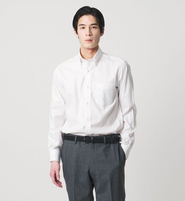 UNITED ARROWS「イージーケア AG ロイヤルオックス ボタンダウン シャツ ―抗菌防臭―」|シャツ・ブラウス|