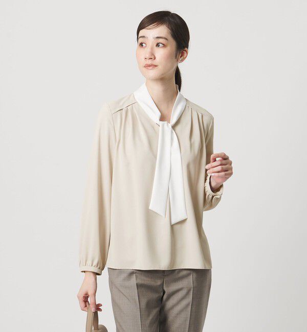 UNITED ARROWS「ボウタイ ロングスリーブ ブラウス‐ウォッシャブル‐」|シャツ・ブラウス|