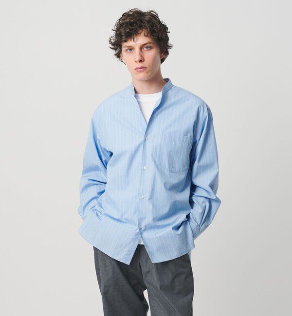 UNITED ARROWS「カリビアーナミルズ ポプリン バンドカラーシャツ」|シャツ・ブラウス|ROYAL