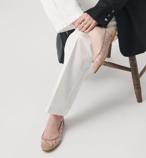 UNITED ARROWS「ドット バレエシューズ」|バレエシューズ|