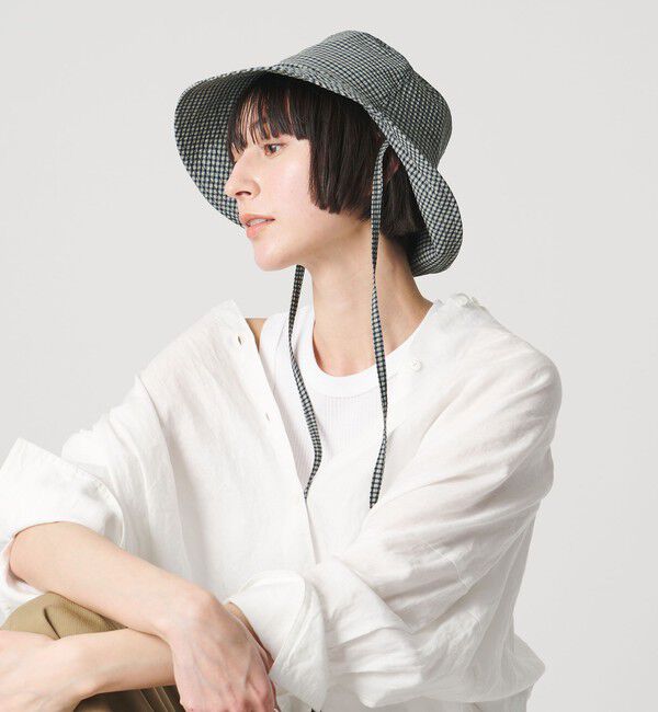 UNITED ARROWS「ギンガムチェック ハット UV」|ハット|