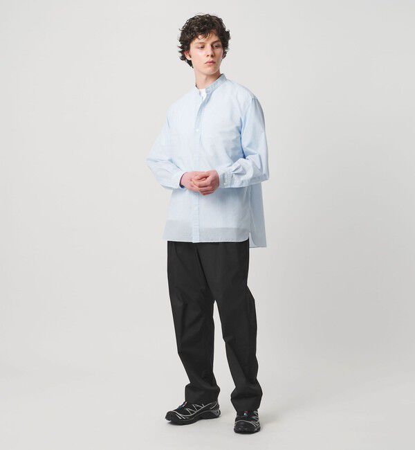 UNITED ARROWS「スムース タイプライター 2プリーツ リラックス トラウザース」|チノ|