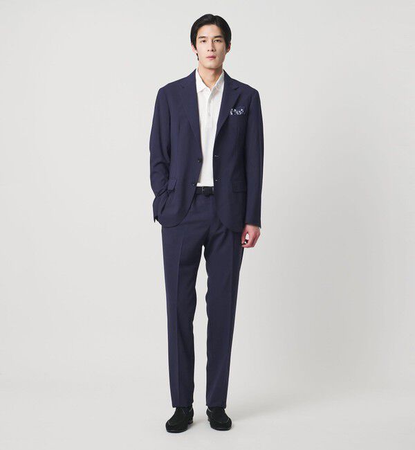 UNITED ARROWS「トロピカル シングル 3ボタン テーラードジャケット COMFORT EASY‐MODEL 2WAYストレッチ 撥水」|テーラードジャケット|