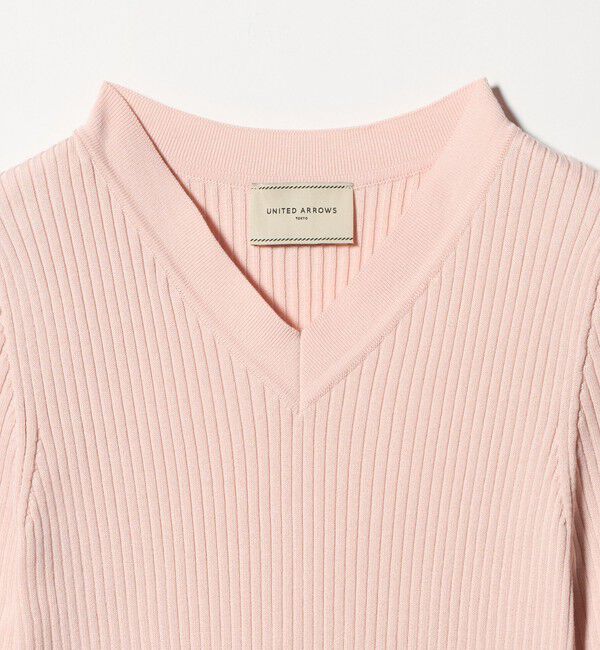 UNITED ARROWS「リブ Vネック ニット ‐ウォッシャブル‐」|ニット・セーター|