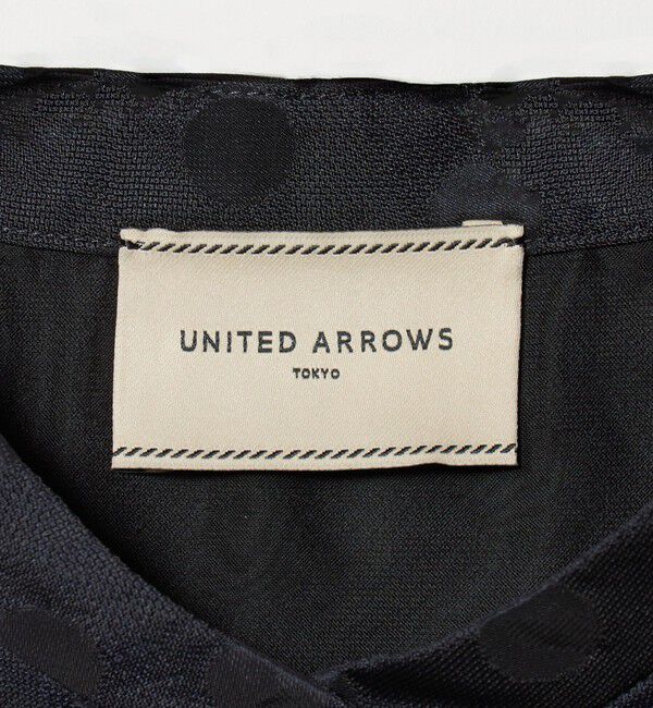 UNITED ARROWS「シアー ドット パフ ブラウス ‐ウォッシャブル‐」|シャツ・ブラウス|