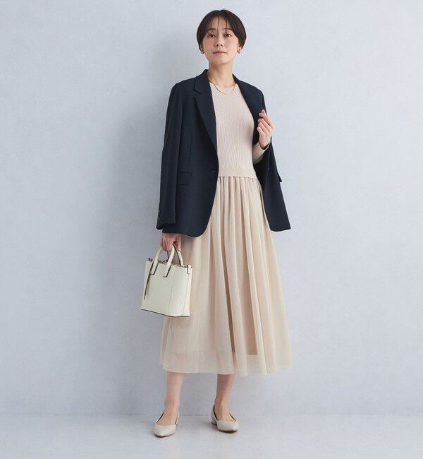 UNITED ARROWS green label relaxing「チュール ドッキング ワンピース -ウォッシャブル-」|ワンピース|