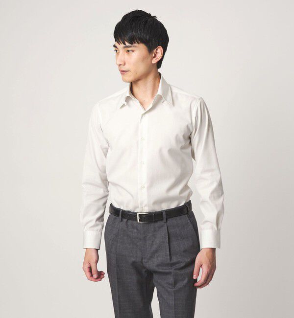 UNITED ARROWS green label relaxing「コットン ソリッド タブカラー ドレスシャツ -イージーアイロン-」|シャツ・ブラウス|NATURAL