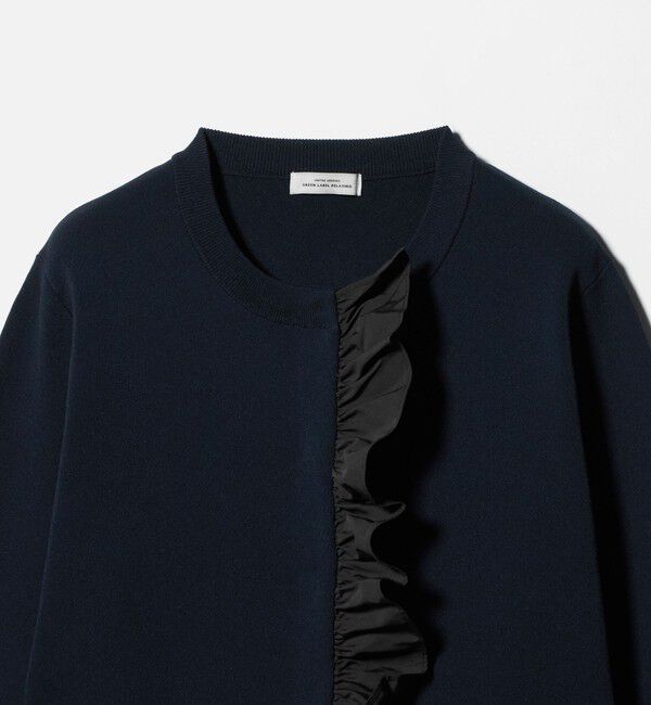 UNITED ARROWS green label relaxing「フロント フリル ニット カーディガン」|カーディガン|