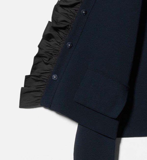 UNITED ARROWS green label relaxing「フロント フリル ニット カーディガン」|カーディガン|