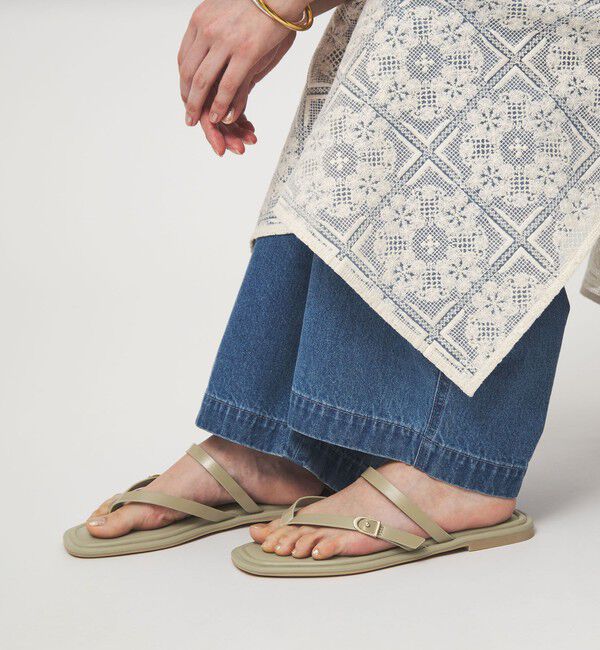 UNITED ARROWS green label relaxing「トライアングル トング サンダル」|サンダル|