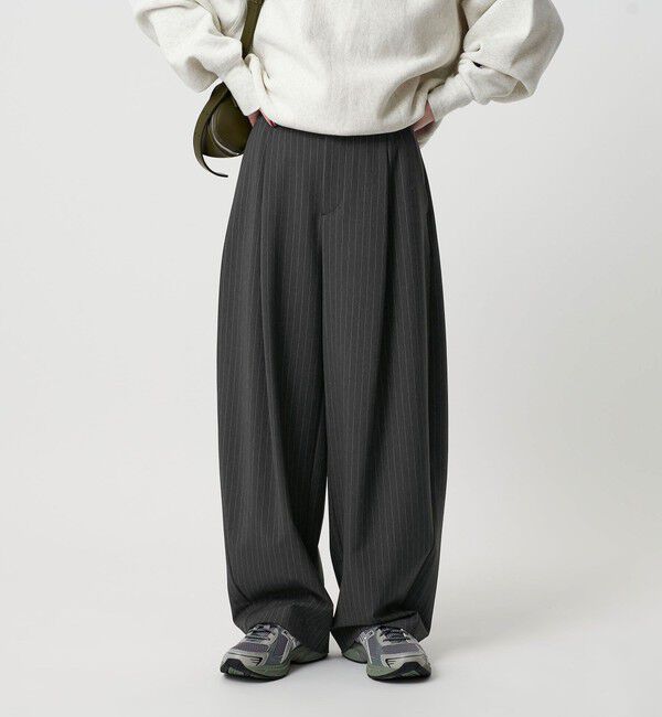 BEAUTY&YOUTH UNITED ARROWS「ポリエステルブレンド カーブパンツ」|スラックス|